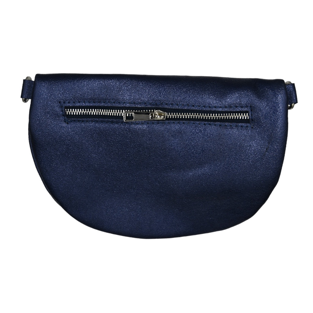 Riley Lederen Tas Navy