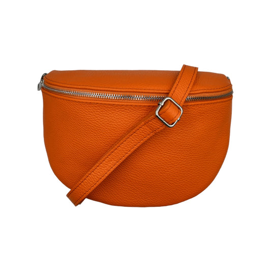 Riley Lederen Tas Oranje