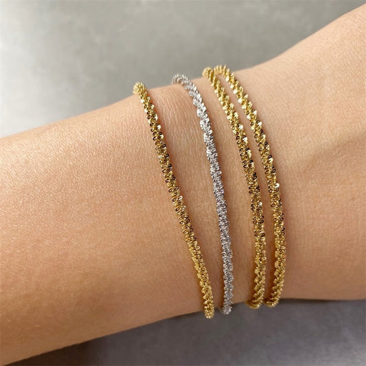 Armband Fine Twisted Chain Goud