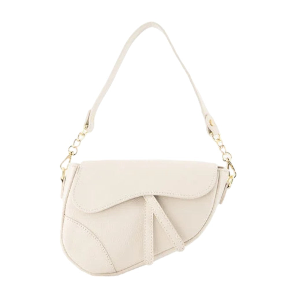 Gigi Lederen Tas Beige