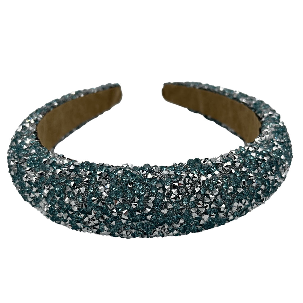 Haarband Breed Glitter Blauw
