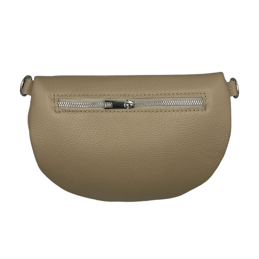 Riley Lederen Tas Taupe