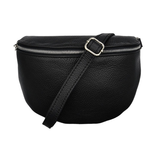 Riley Lederen Tas Zwart