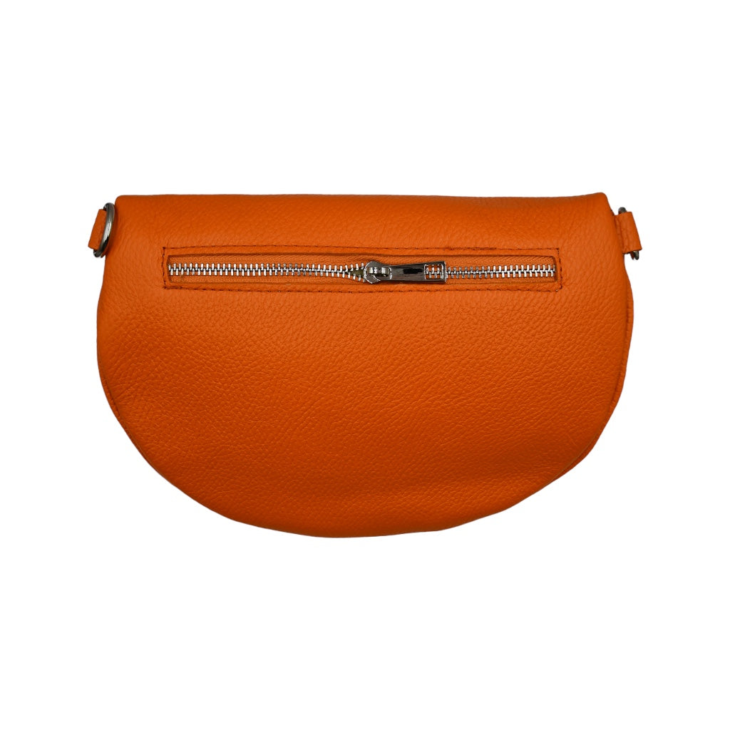Riley Lederen Tas Oranje