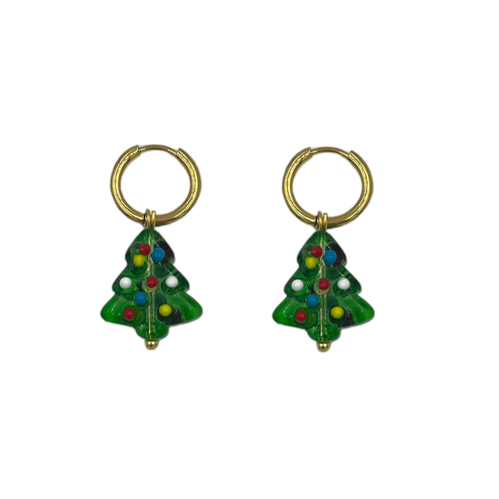 Kerstboom Oorbellen