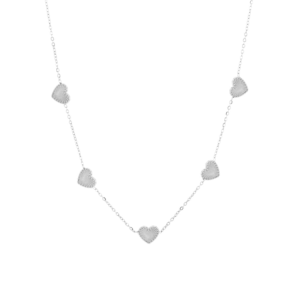 Ketting Hartjes Zilver