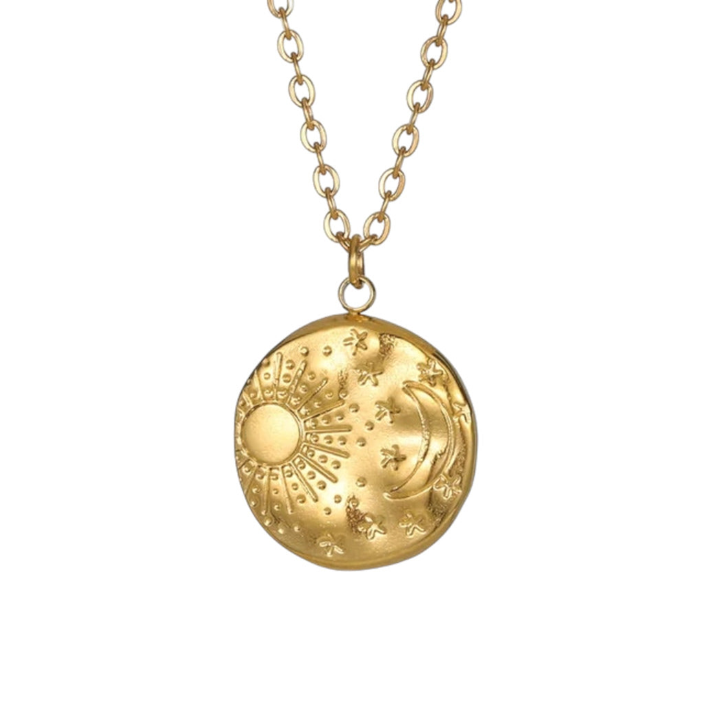 Ketting Moon and Stars Goud