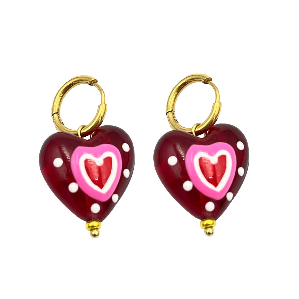 LOVE oorbellen goud