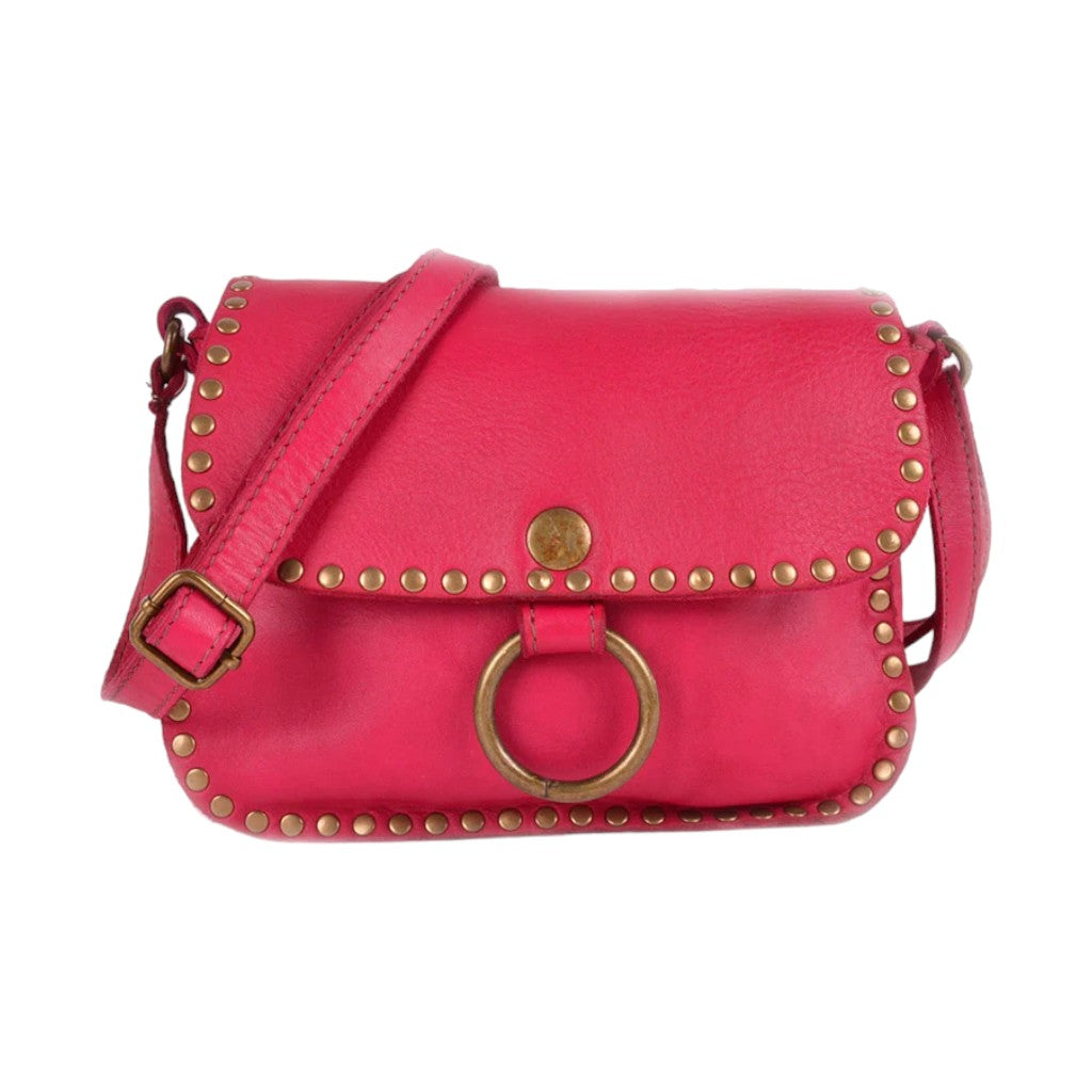 Ivy Lederen Tas Fuchsia