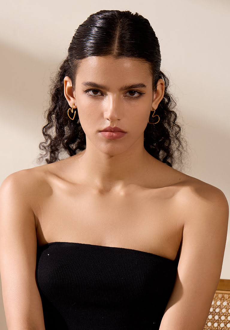 Oorringen Big Heart Goud