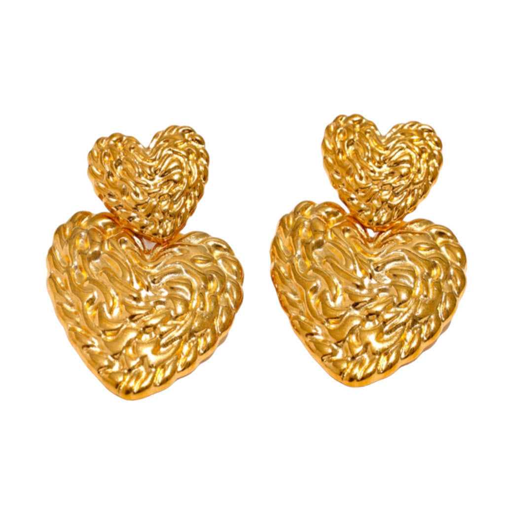 Oorbellen Dubble Love Goud