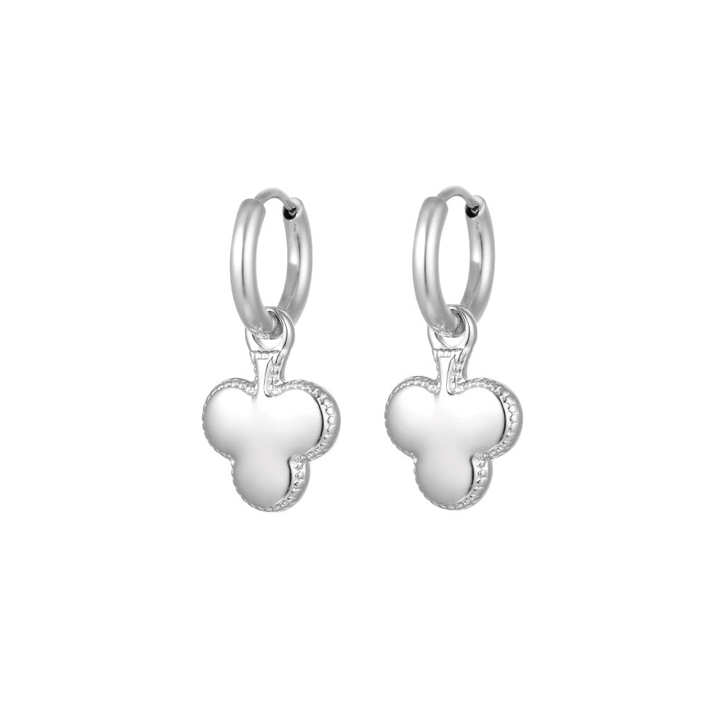 Oorbellen Klaveren Zilver