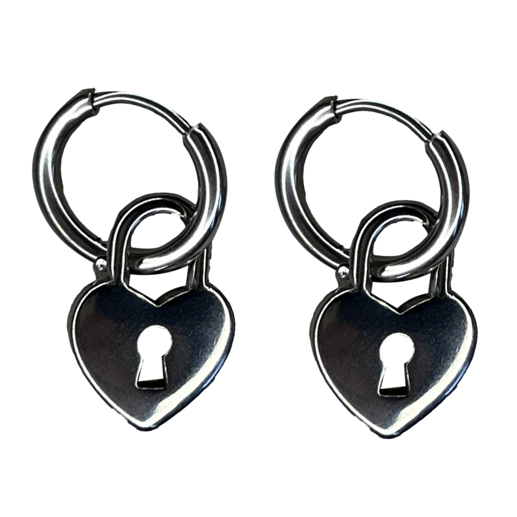 Oorbellen Love Is The Key Zilver