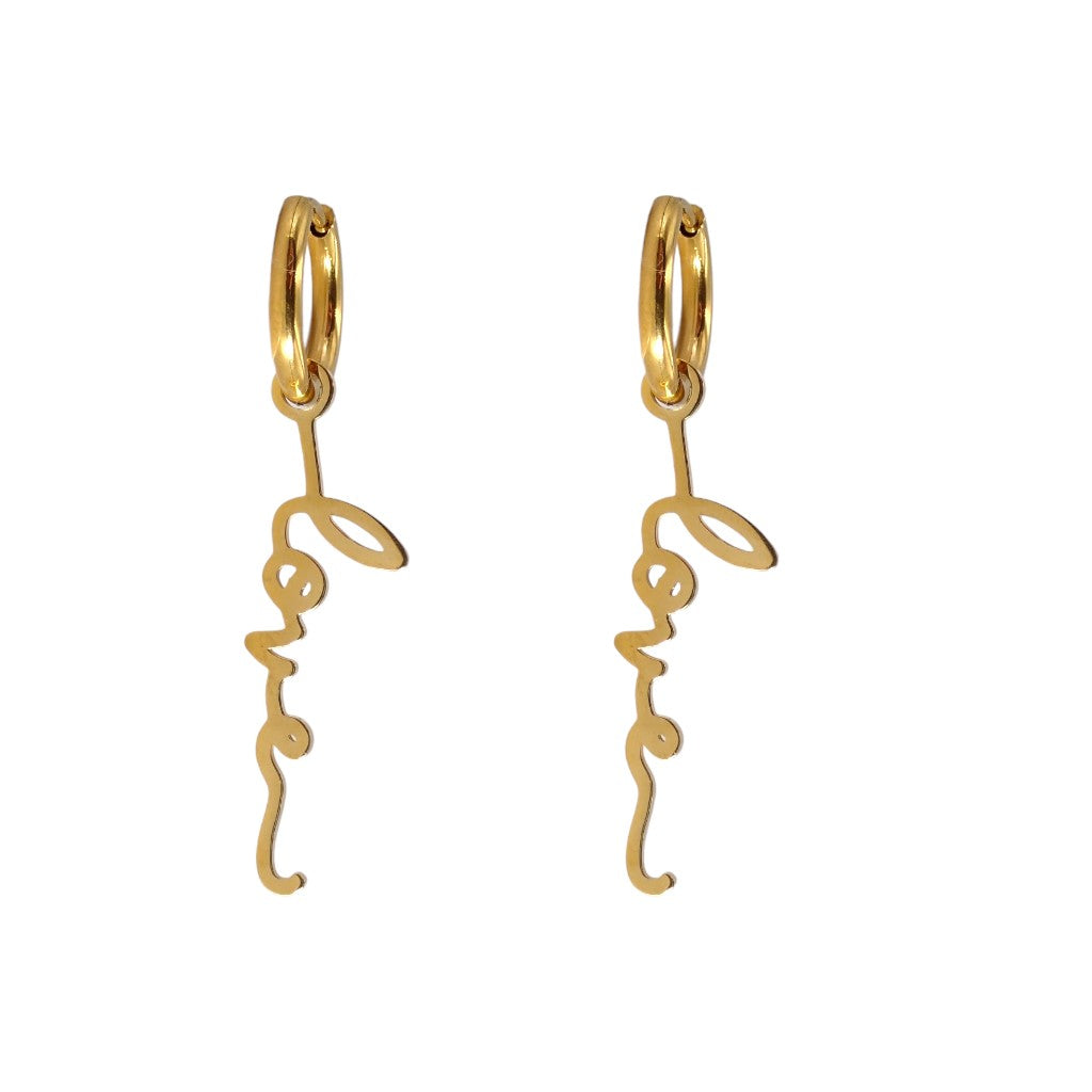Oorbellen Love Goud