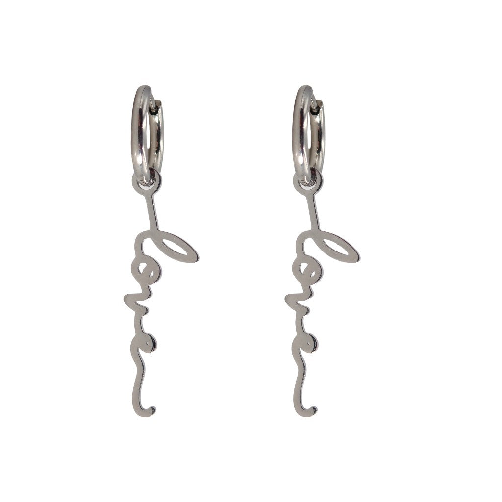 Oorbellen Love Zilver