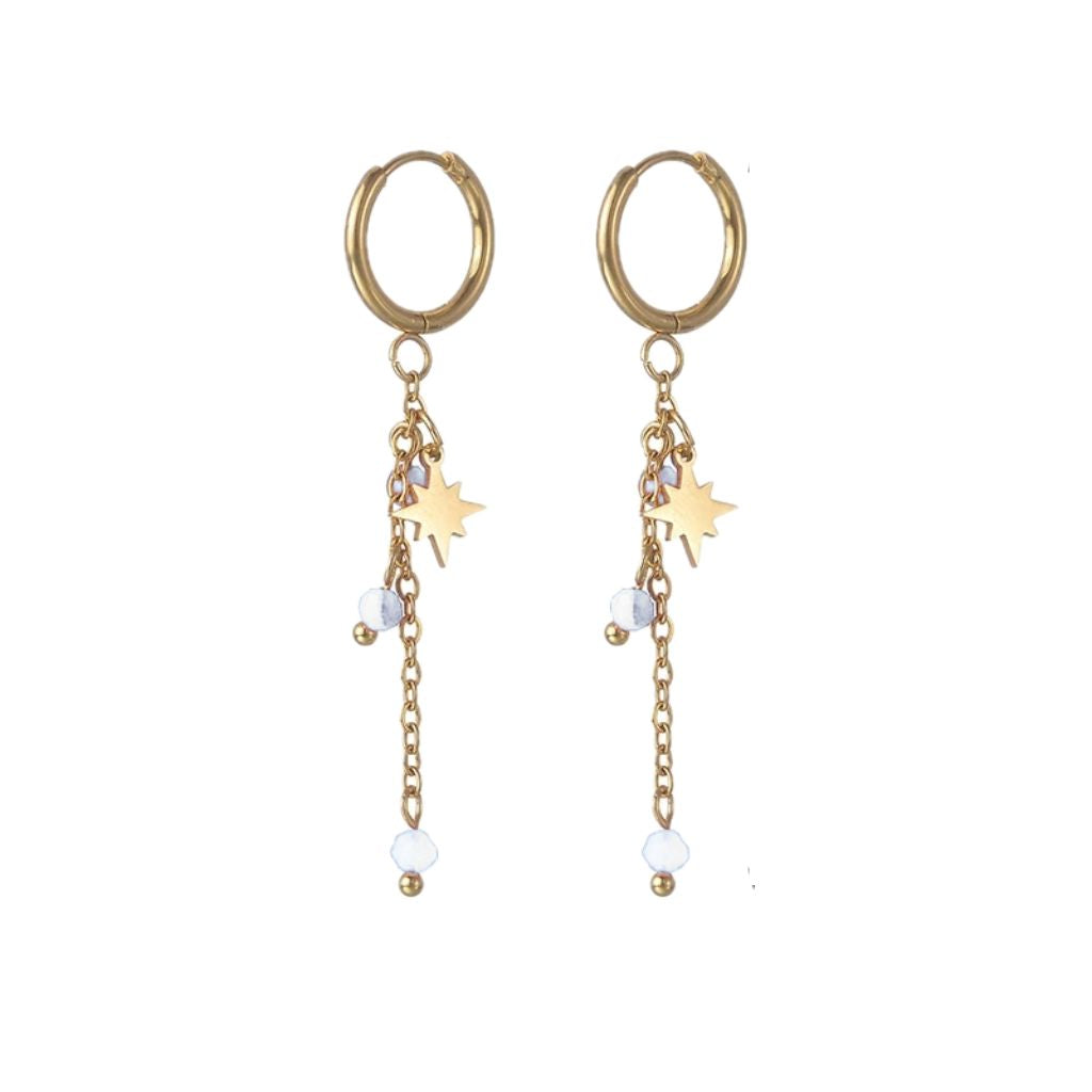 Oorbellen Lovi Wit Goud