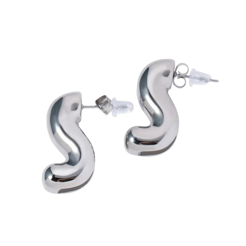 Oorbellen S-Vorm Zilver
