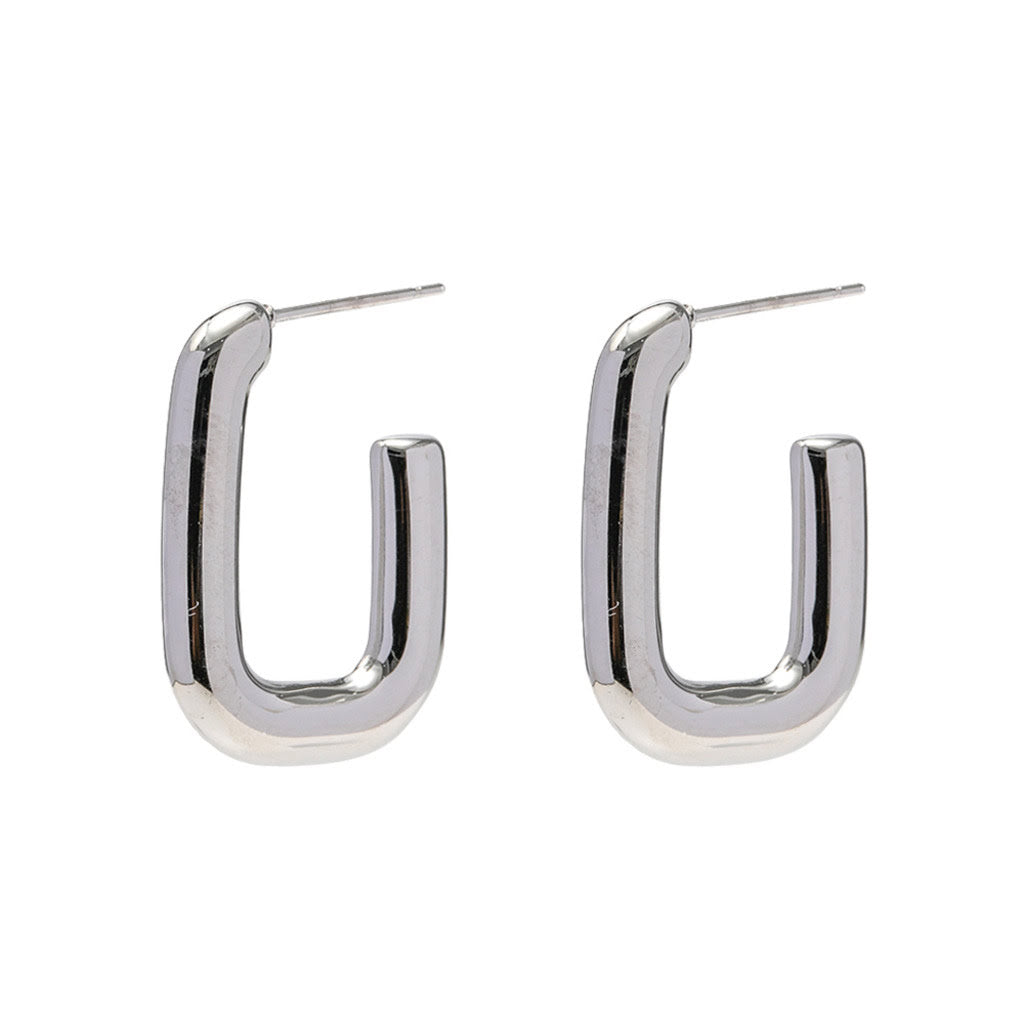 Oorbellen Square Zilver