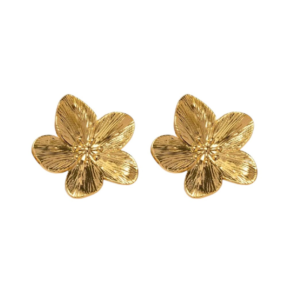 Oorbellen Statement Bloem Goud