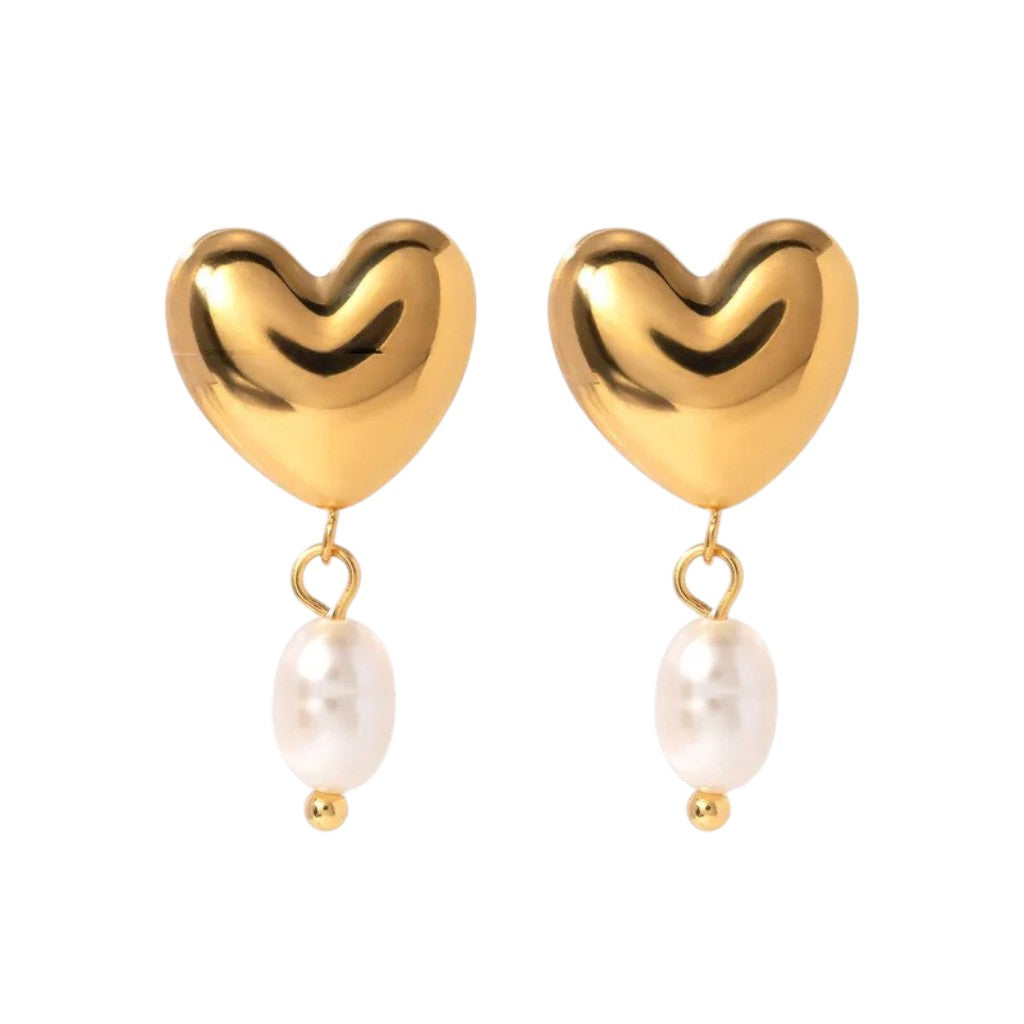 Oorbel The Pearl Of Love Goud