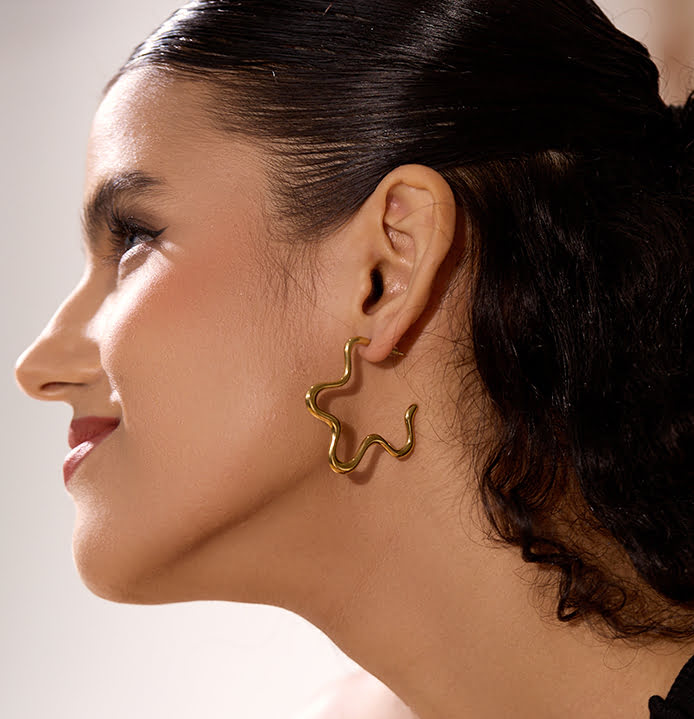 Oorringen Big Star Zilver