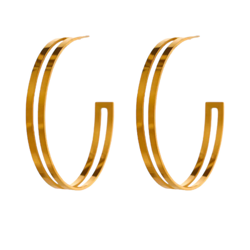 Oorringen Splitted Hoop Goud