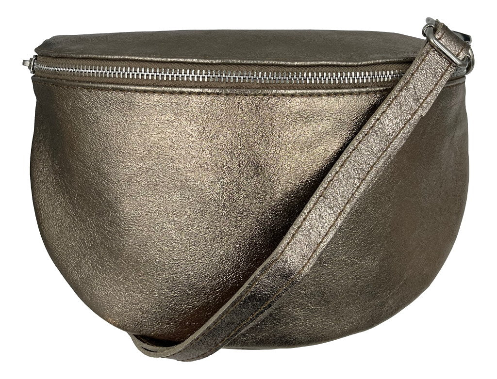 Riley Lederen Tas Brons