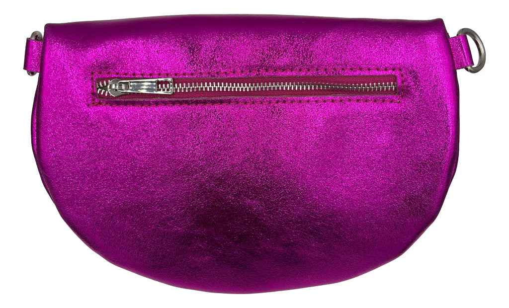 Riley Lederen Tas Fuchsia