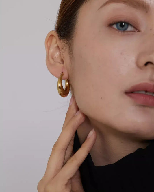 Serena Hoops Small Zilver