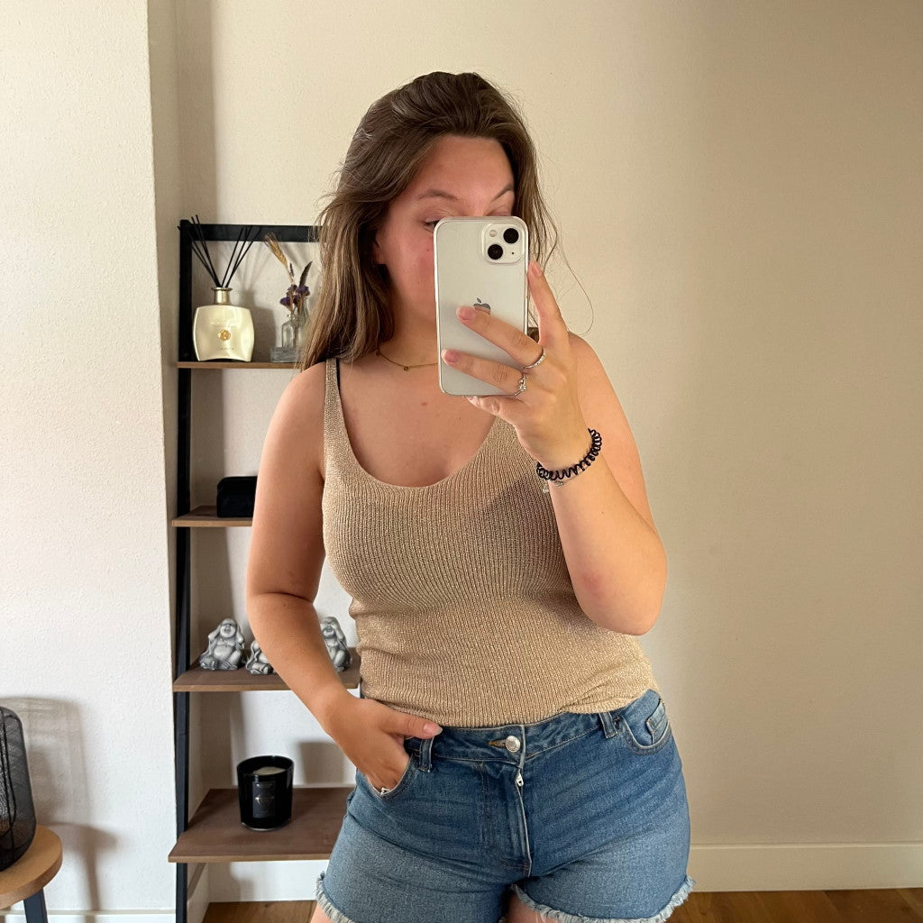 Top Mila Taupe
