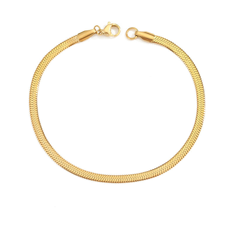 Visgraat Armband 3 mm Goud
