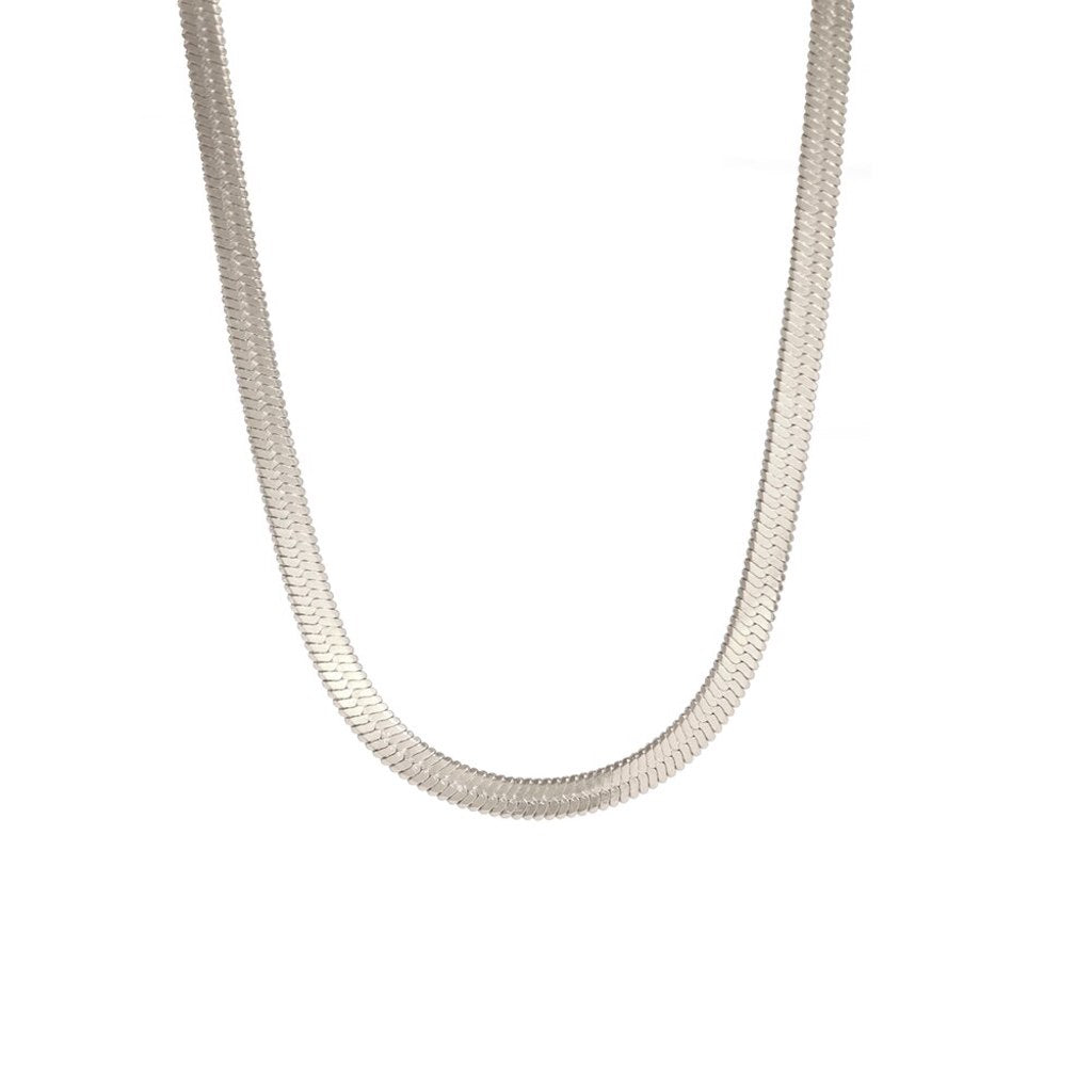 Visgraat ketting Zilver 3 mm