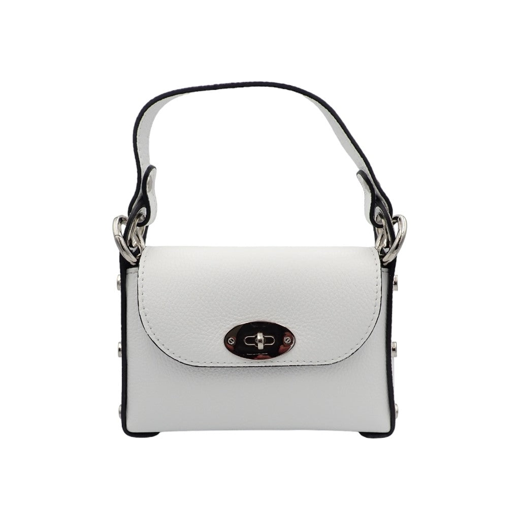 Lauren Lederen Tas Wit