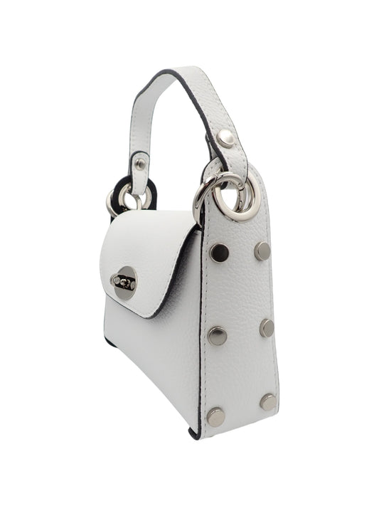 Lauren Lederen Tas Wit