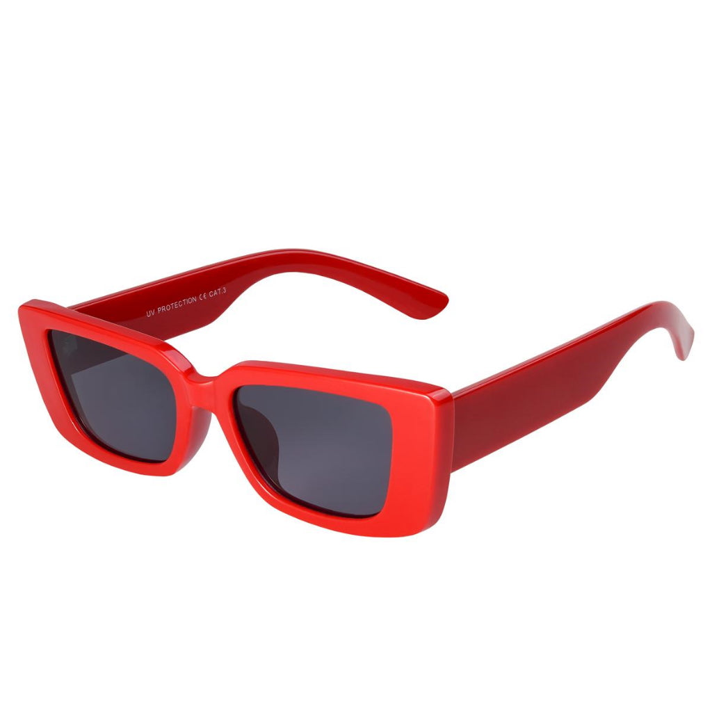 Zonnebril Smal Montuur Rood
