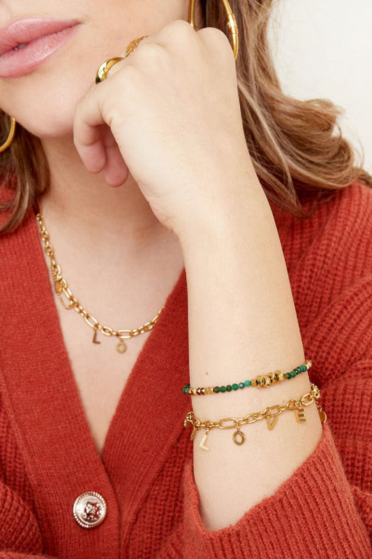 Armband Chunky Love Zilver