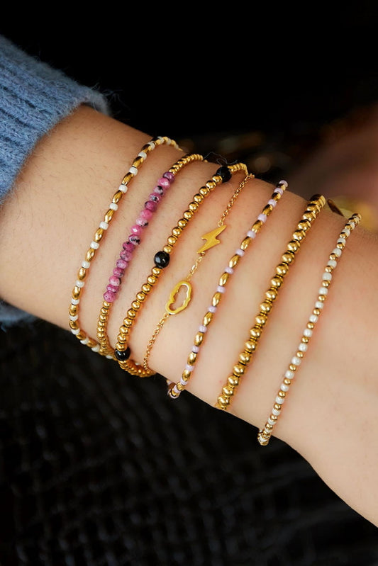 Armband Wolk en Bliksem Goud