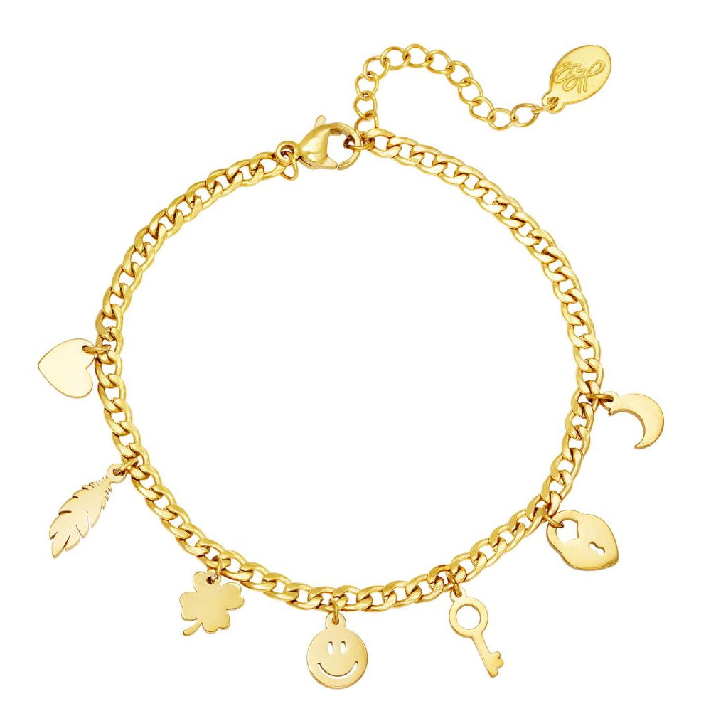 Armband Happy Bedels Goud
