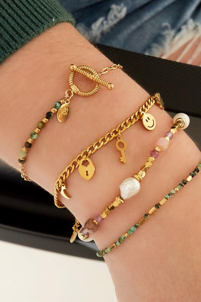 Armband Happy Bedels Goud