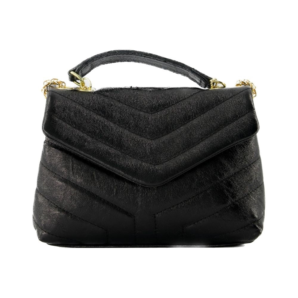 Celine Lederen Tas Metallic Zwart
