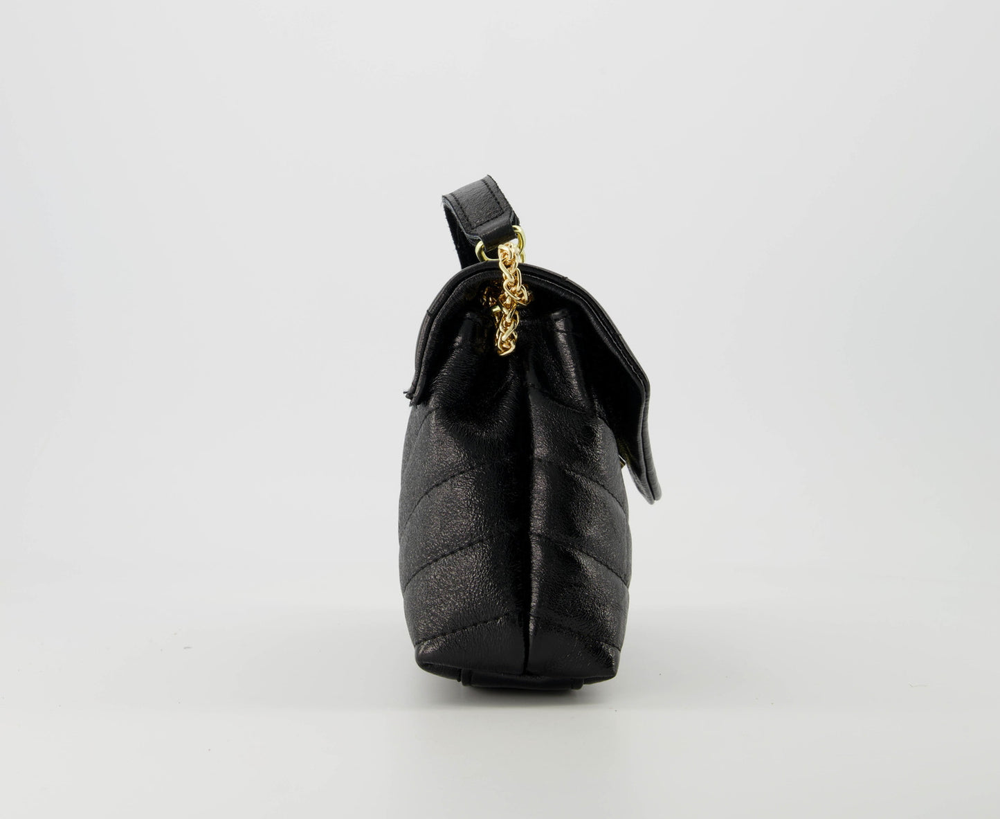 Celine Lederen Tas Metallic Zwart