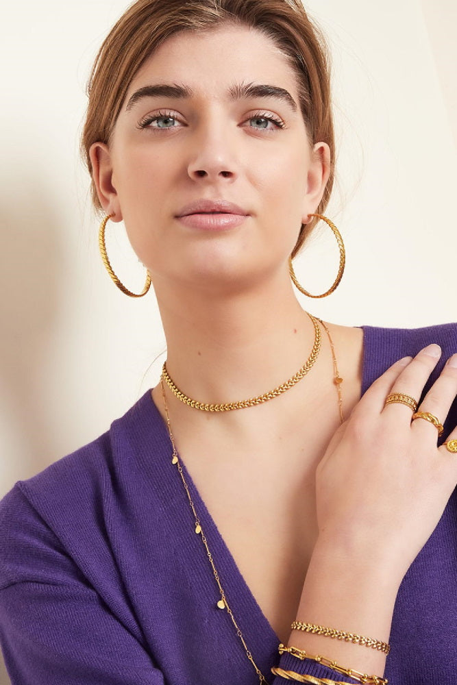 Ketting Blaadjes Goud