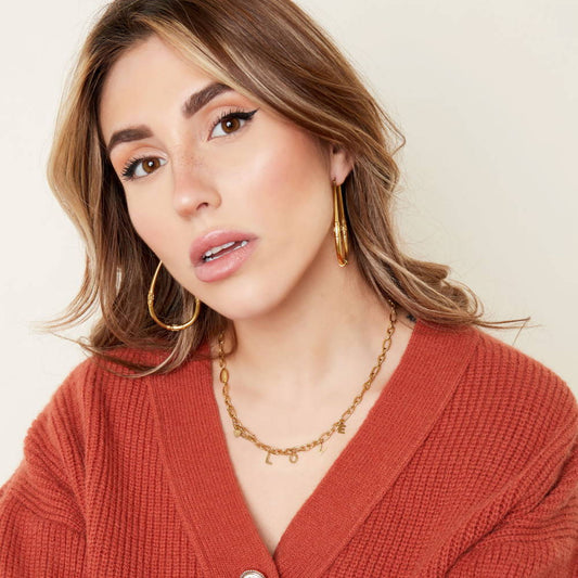 Ketting Chunky Love Goud