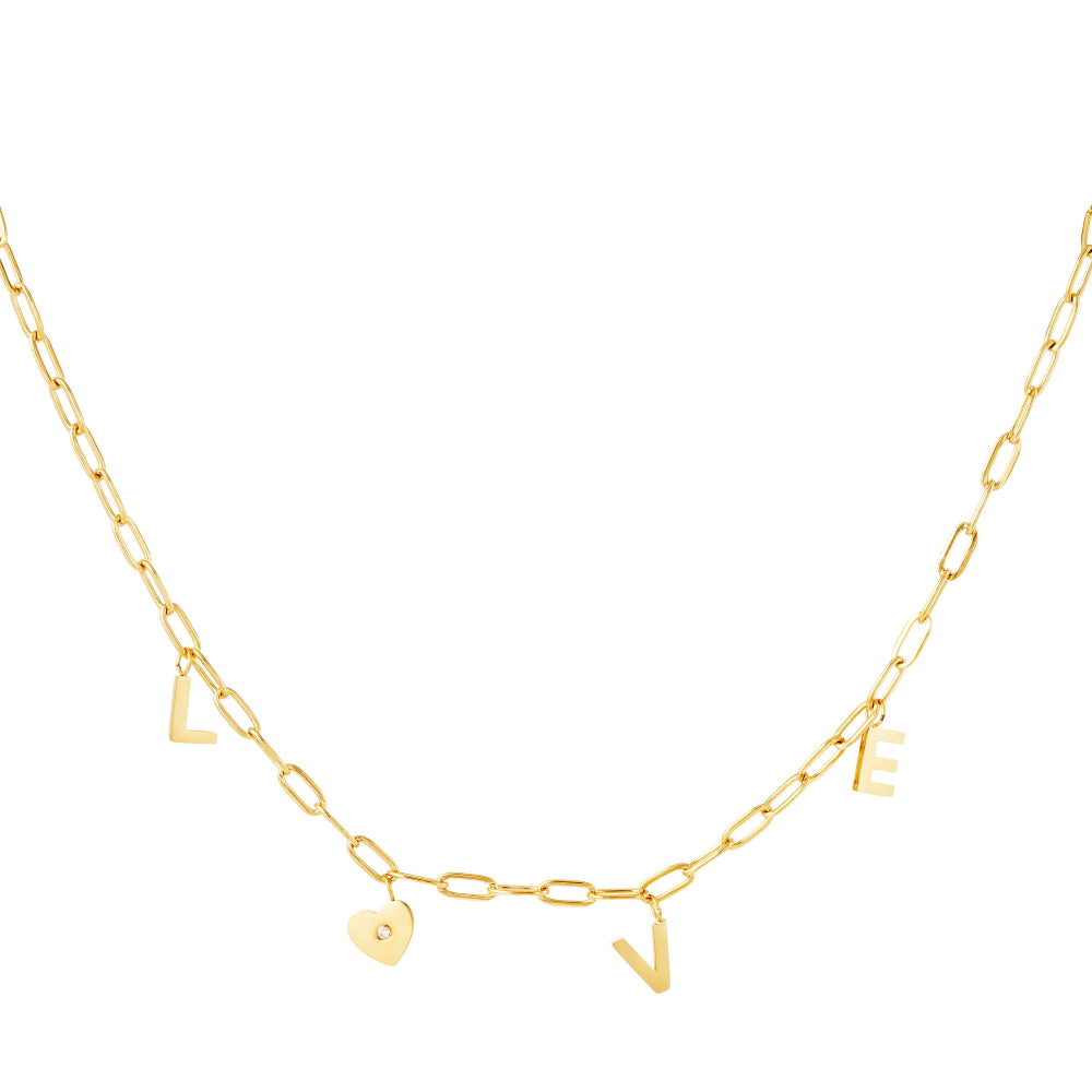 Ketting Love Hart Goud