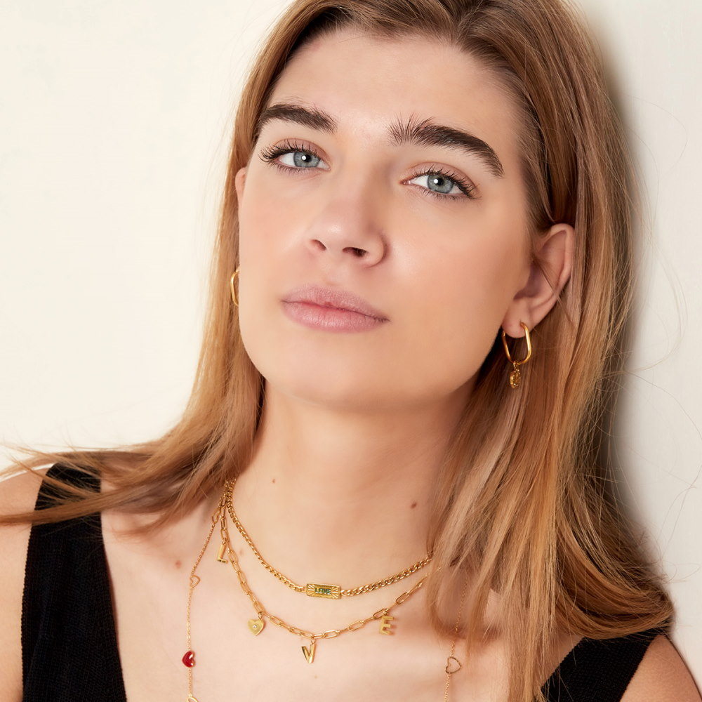 Ketting Love Hart Zilver