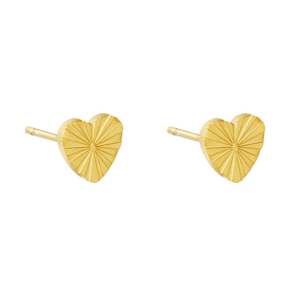 Knopjes Oorbel Love Goud