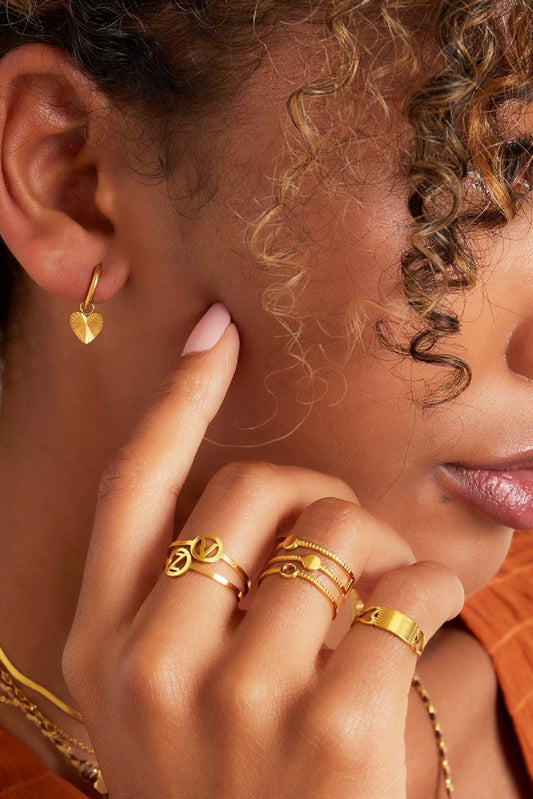 Oorbellen Bedel Hart Goud