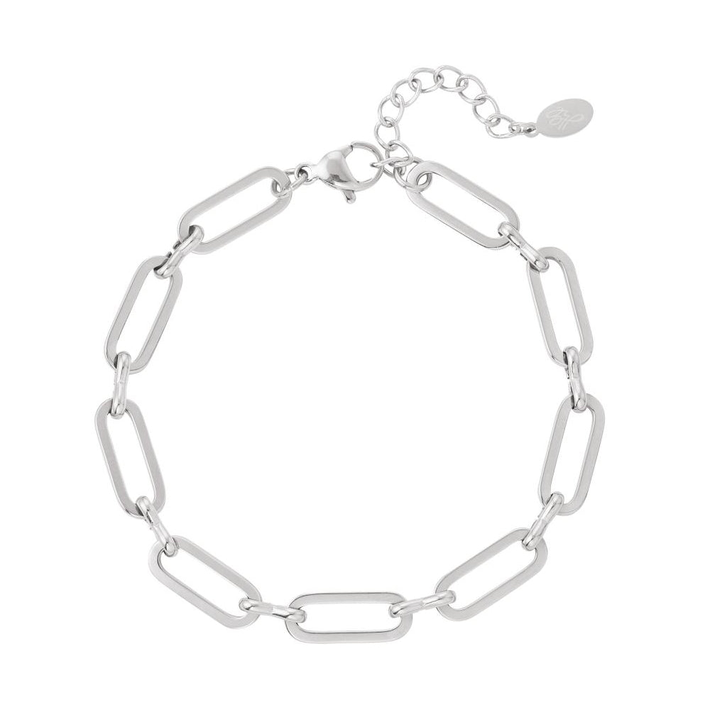 Schakelarmband Zilver