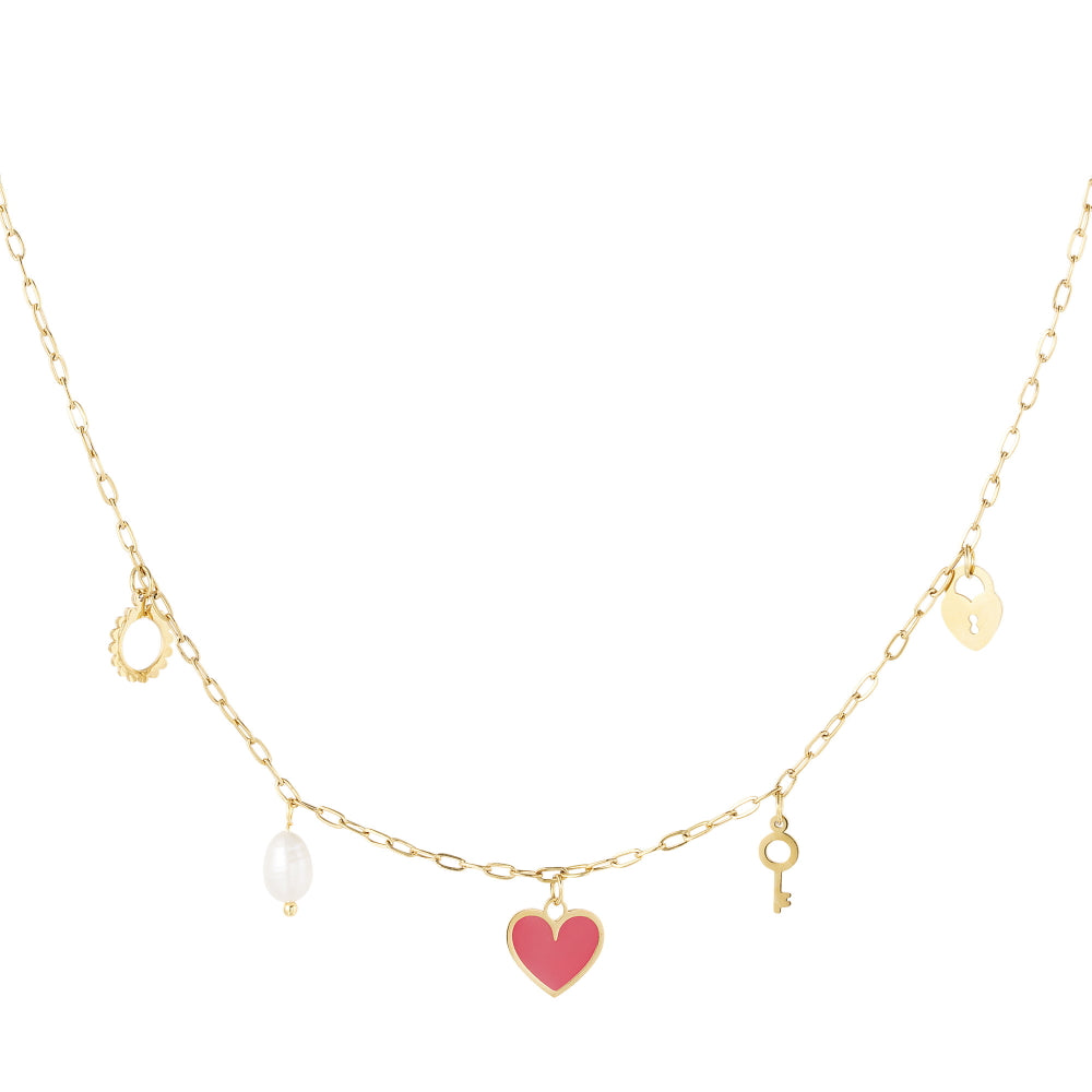 Schakelketting Bedels Love Goud
