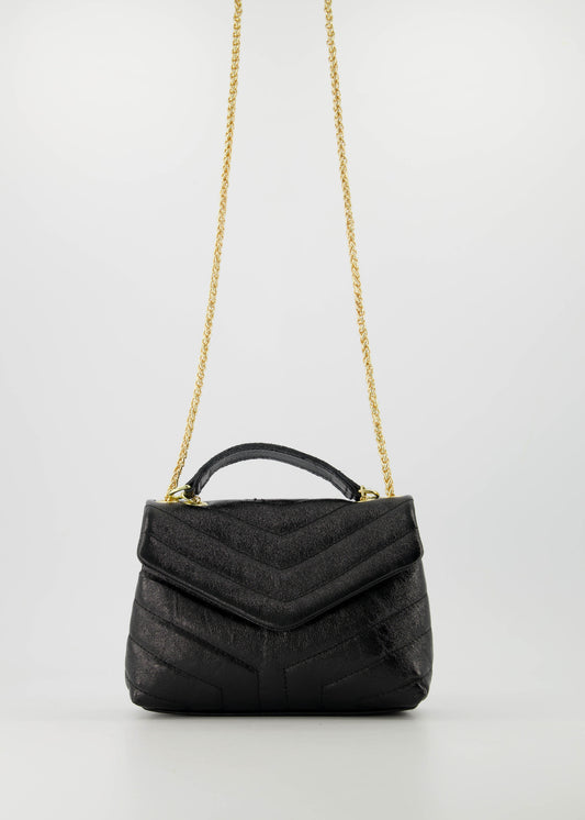 Celine Lederen Tas Metallic Brons